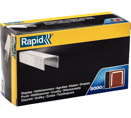 Скобы тонкие широкие тип 80 (5000 шт; 16 мм) RAPID 40100522