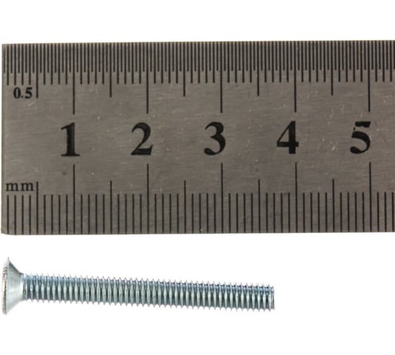 Винт с потайной головкой Саморезик 4х35 оцинк. DIN 965, 400 шт. DIN965-4х35-400
