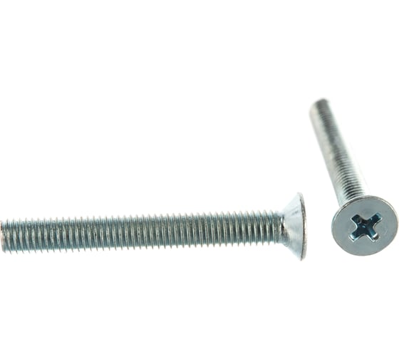 Винт с потайной головкой Саморезик 5х40 оцинк. DIN 965, 250 шт. DIN965-5х40-250