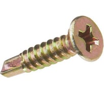 Оконнный саморез Саморезик 3,9х25 потай, желт. цинк, сверло, 1000 шт OYZ-3,9х25-1000