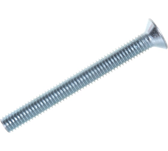 Винт с потайной головкой Саморезик 6х55 оцинк. DIN 965, 150 шт. DIN965-6х55-150