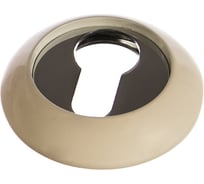 Накладка на цилиндр Ренц белый/ хром бл INET 08 W/CP