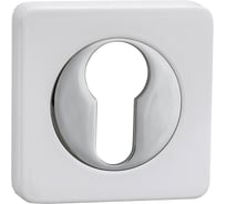 Накладка на цилиндр Ренц мат.суп.бел./хр.бл.КВ INET 02 MSW/CP