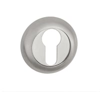 Накладка на цилиндр к ручкам Ренц никель мат - никель блестящая INET 08 SN/NP