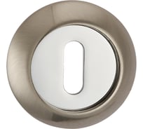 Накладка под сувальдный ключ Ренц никель матовый / никель блестящий INOB 08 SN/NP