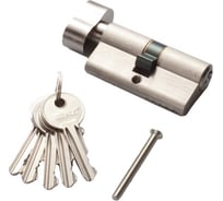 Цилиндр Ренц 60 мм К-З, станд., ник.мат. INCS 60-H SN