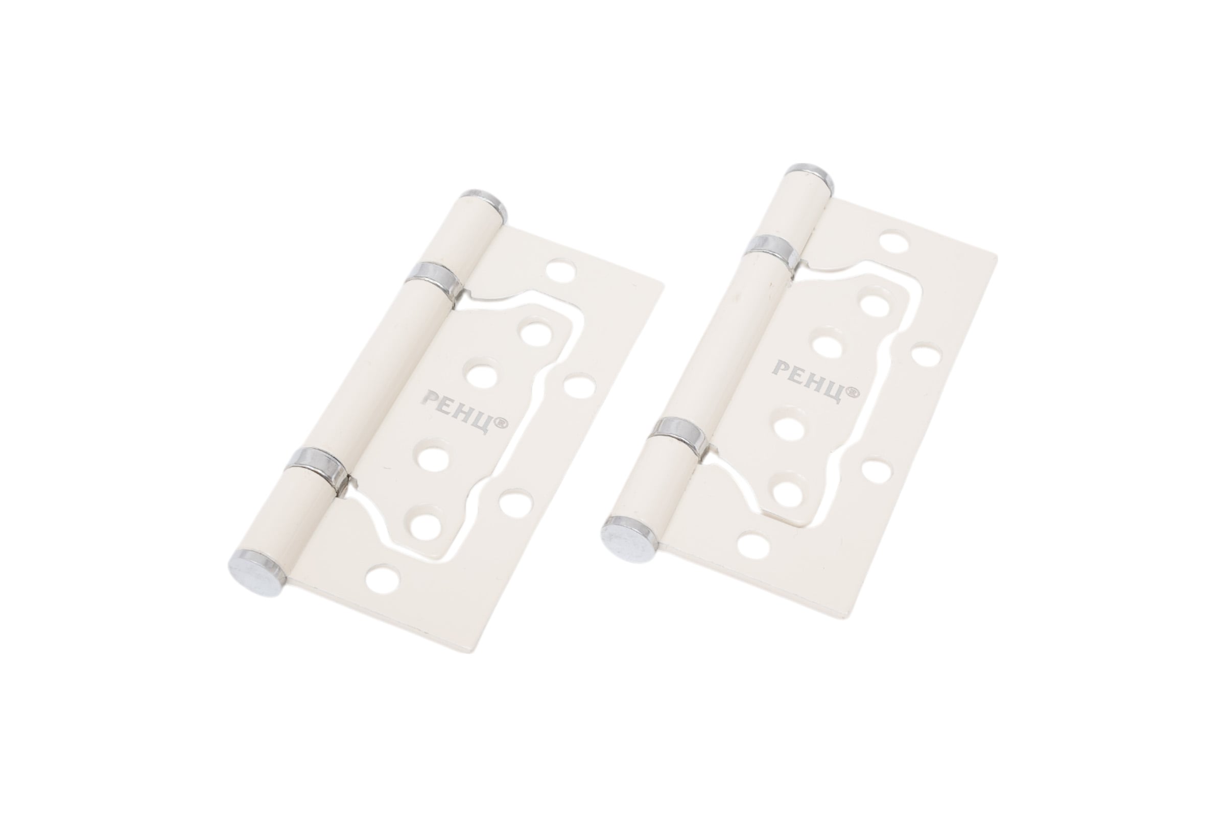 СтальнаяпетляРенцбезврезки,2подшипника,плоскийколпачок,белый/хромблестящий,2шт.IN100-2BBFHW/CPбезВР(2шт)