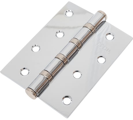 Стальная петля Ренц 100х75х2,5 4 подш, без колпачка,хром блестящий, 2 шт. IN100-4BB FH CP (2шт)