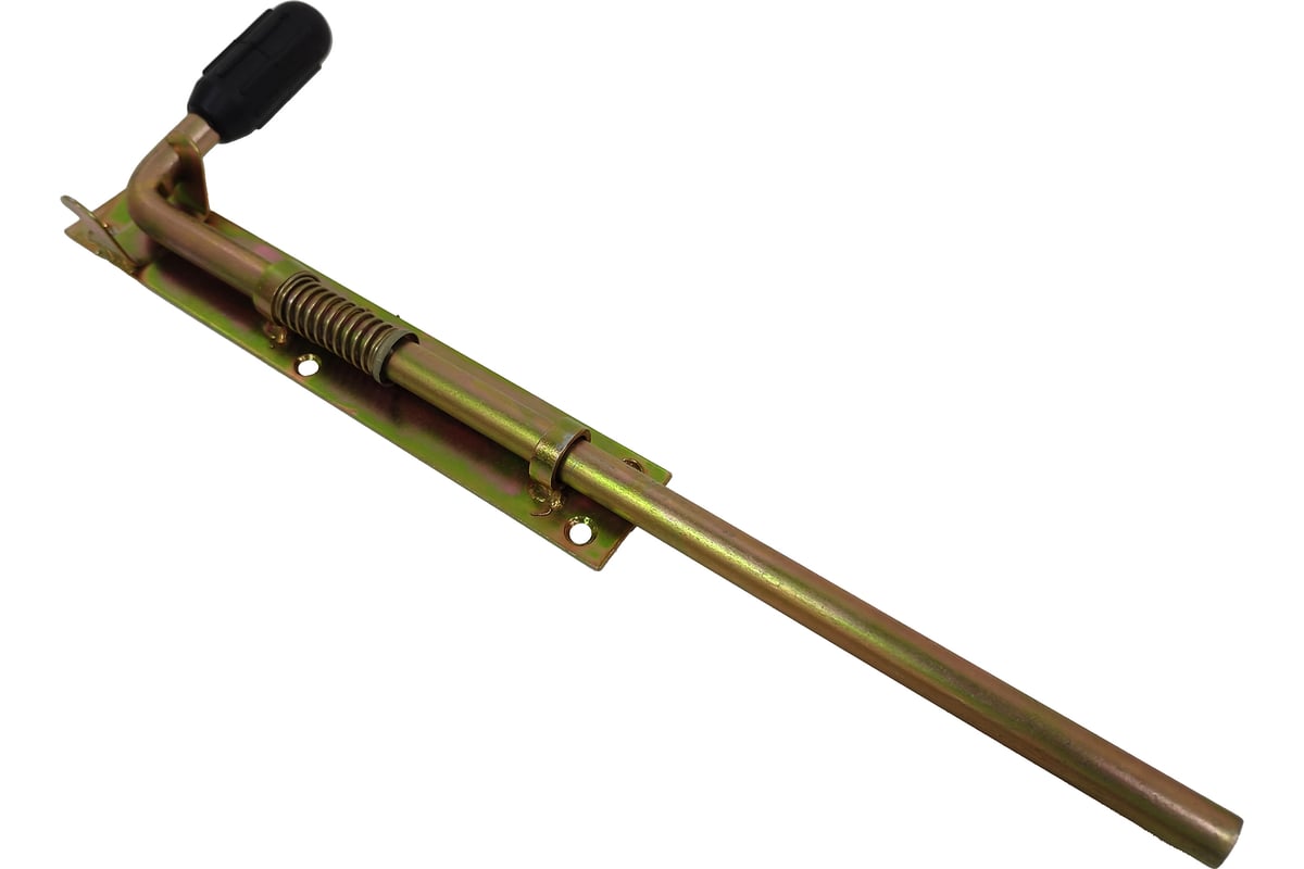 Засов с пружиной Скобяной на узкой площадке, 400 мм 009565 - выгодная ...