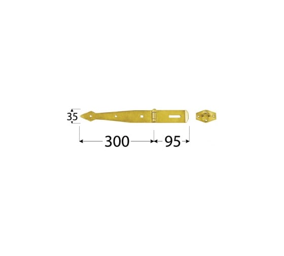 Поясная петля с запором Rusconnect DMX 95x300x35 мм 10 шт. 8733