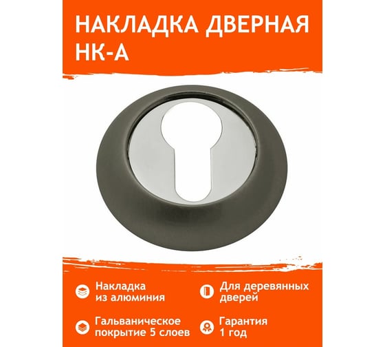 Накладка под ключ НОРА-М НК-А графит 16395