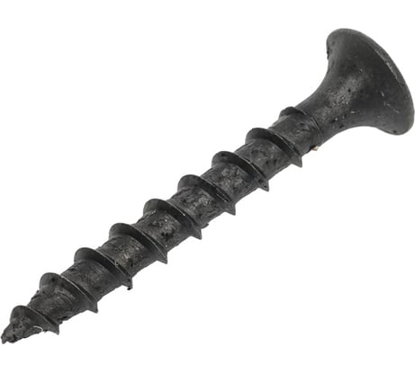 Саморез Качественный КРЕПЕЖ 3,5х32 потай. крупная резьба, оксид 1 кг 1000803 КЧ