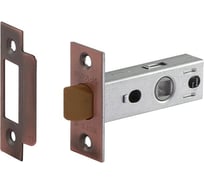 Дверная защелка НОРА-М С-45П пластиковый язычок, старая медь 15469