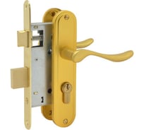 Врезной замок НОРА-М 124-55 мм золото 9772