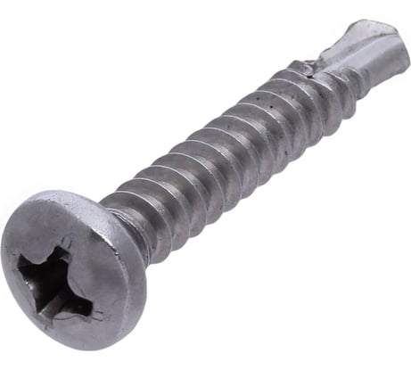 Саморез RMG полукруглый, сверло, DIN 7504 М(N) нерж. сталь (А2) 3,9x25 (1600 шт) СПСВ-7504М-039-0025-01600