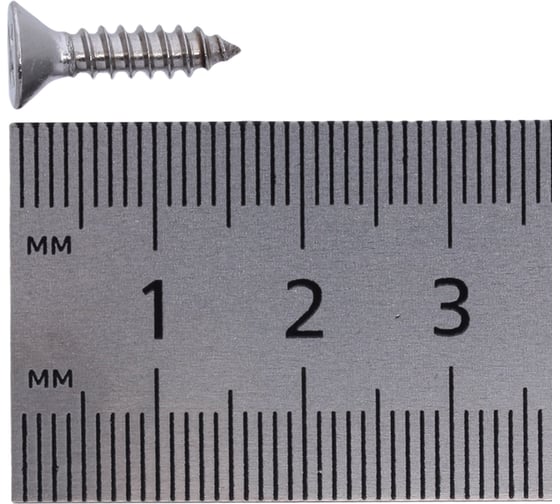 Саморез RMG потайной, острый, DIN 7982 нерж. сталь (А2) 3,9x16 (3000 шт) СПО-7982-039-0016-03000
