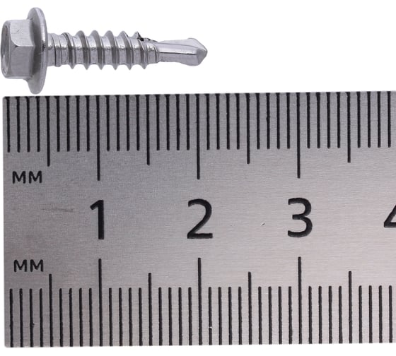 Саморез RMG шестигранный, сверло, DIN 7504К нерж. сталь (А2) 3,9х16 (2000 шт) СПСВ-7504Р-039-0016-02000