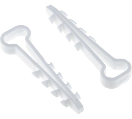 Дюбель-хомут для плоского кабеля EKF 6х14 мм белый 50 шт. PROxima plc-cd-6x14w