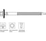 Самонарезающий винт со сверловым концом Grabber HEX 5.5/6.3х200 Ruspert 200 шт. SWDP5200 2