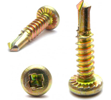 Самонарезающий винт со сверловым концом Grabber LOX 4,8х19 мм, желтый цинк 8000 шт. FP101875LYZ