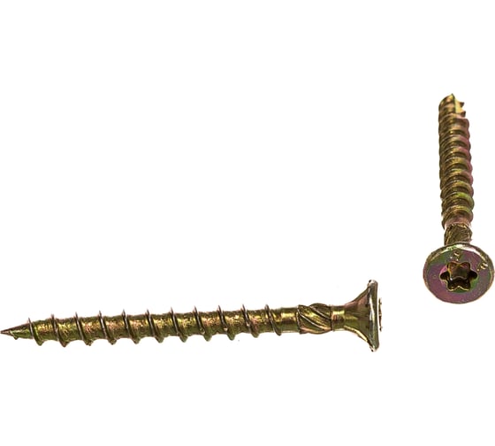 Саморез по дереву HIMTEX проф. желт. потай Torx 15, 3,5x35, 500 шт. 03535Fh