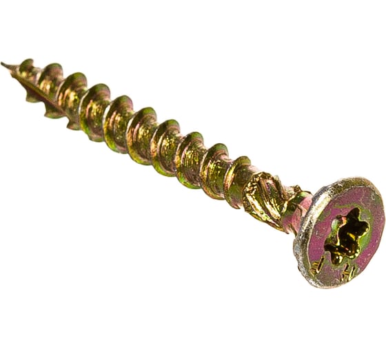 Саморез по дереву HIMTEX проф. желт. потай Torx 15, 3,5x30, 500 шт. 03530Fh