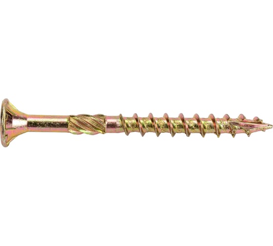 Саморез по дереву HIMTEX проф. желт. потай Torx 25, 4,5x50, 200 шт. 04550Fh 1