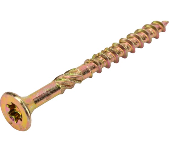 Саморез по дереву HIMTEX проф. желт. потай Torx 25, 4,5x50, 200 шт. 04550Fh