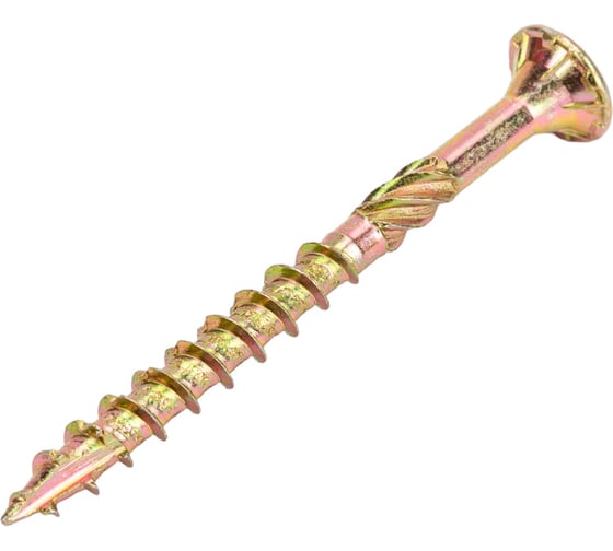 Саморез по дереву HIMTEX проф. желт. потай Torx 25, 4,5x50, 200 шт. 04550Fh