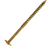 Саморез по дереву HIMTEX проф. желт. тарельчатая голова Torx 40, 8x160, 50 шт. 08160Wh