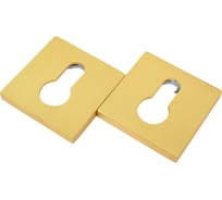 Дверная накладка MORELLI MH-KH-S6 MSG, на ключевой цилиндр, на квадратной розетке 6 мм, цвет - матовое сатинированное золото 9014670