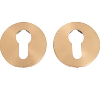 Дверная накладка MORELLI MH-KH-R6 MSG, на ключевой цилиндр, на круглой розетке 6 мм, цвет - матовое сатинированное золото 9014671