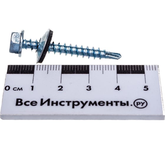 Кровельный саморез КРЕП-КОМП цинк, с шайбой EPDM, 4,8x38, фасовка 250 шт. ск4838ф