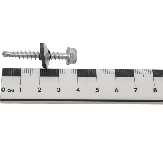 Кровельный саморез Kenner цинк, с шайбой EPDM, PT-3, 4,8x35, фасовка 250 шт. ск4835ф