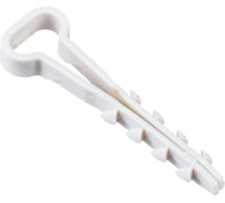 Дюбель-хомут IEK 5x8 мм, для плоского кабеля, нейлон, белый, 25 шт. UDH14-05-08-025-K01