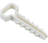 Дюбель-хомут IEK 6x14 мм, для плоского кабеля, нейлон, белый, 100 шт. UDH14-06-14-100-K01