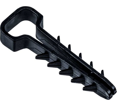 Дюбель-хомут IEK 6x12 мм, для плоского кабеля, нейлон, черный, 25 шт. UDH14-06-12-025-K02