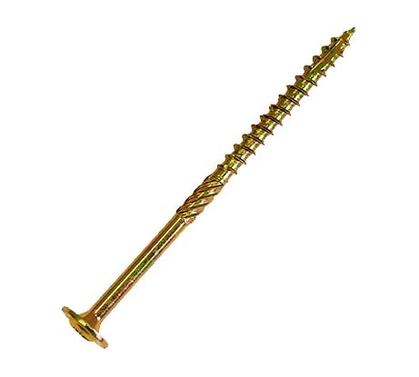 Саморез по дереву HIMTEX проф. желт. тарельчатая голова Torx 30 6x160 50 шт. 06160Wh