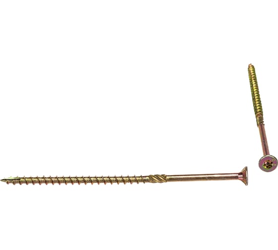 Саморез по дереву HIMTEX проф. желт. потай Torx 25 5x120 100 шт. 05120Fh