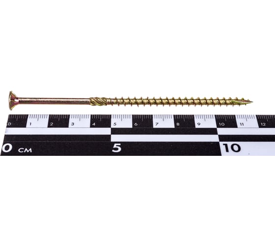 Саморез по дереву HIMTEX проф. желт. потай Torx 25 5x120 100 шт. 05120Fh
