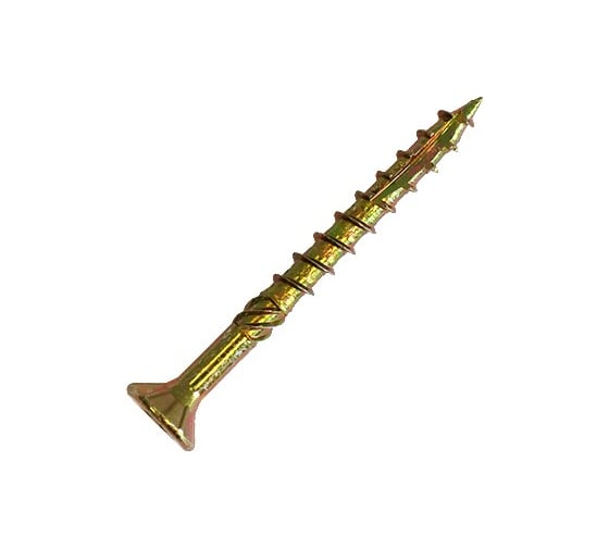 Саморез по дереву HIMTEX проф. желт. потай Torx 30 6x260 100 шт. 08260Fh