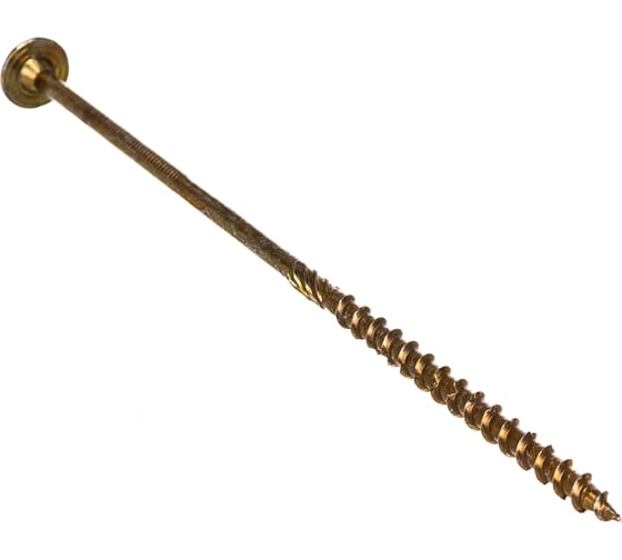 Саморез по дереву HIMTEX проф. желт. тарельчатая голова Torx 30 6x180 50 шт. 06180Wh