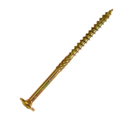 Саморез по дереву HIMTEX проф. желт. тарельчатая голова Torx 30 6x200 50 шт. 06200Wh