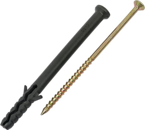 Дюбель-гвоздь Качественный крепеж потайной бортик 6х80 60 шт. 0500620 КЧ