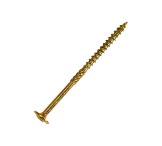 Саморез по дереву HIMTEX проф. желт. тарельчатая голова Torx 40 8x300 50 шт. 08300Wh