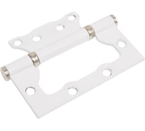 Стальная петля Ренц 100х75х2.5, без врезки, 2 подшипника, без колпачка, супер белый/хром блестящий, 2 шт. IN100-2BB FH SW/CP безВР (2шт)