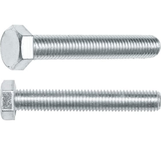 Болт STARFIX М8x80 мм шестигранный, цинк, кл.пр. 5.8, DIN 933, 20 кг SM-15533-20