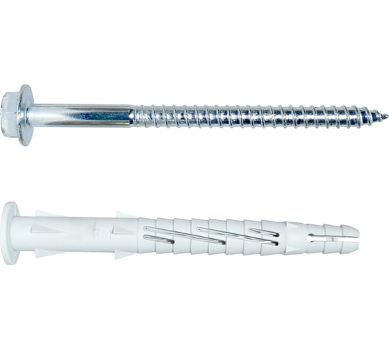 Фасадный дюбель с шурупом Tecfi шлиц TORX, прессшайба 10x120 30 шт 147650