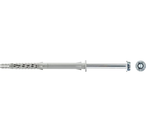 Фасадный дюбель с шурупом Tecfi шлиц TORX, прессшайба 10x140 25 шт 147651