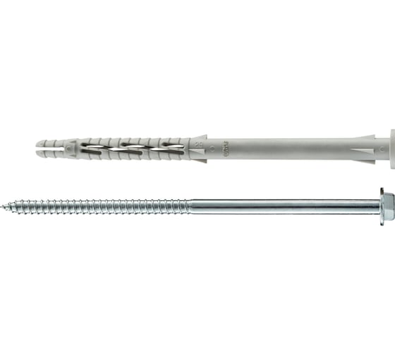 Фасадный дюбель с шурупом Tecfi шлиц TORX, прессшайба 8x140 4 шт 147655